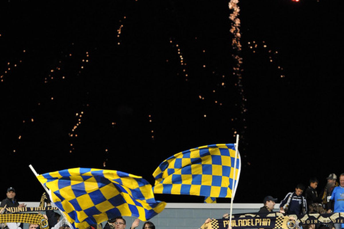 Happy New Year from the Philadelphia Union!  Okay, so this picture is from October 16.  It still looks cool and fits the mood, no? 