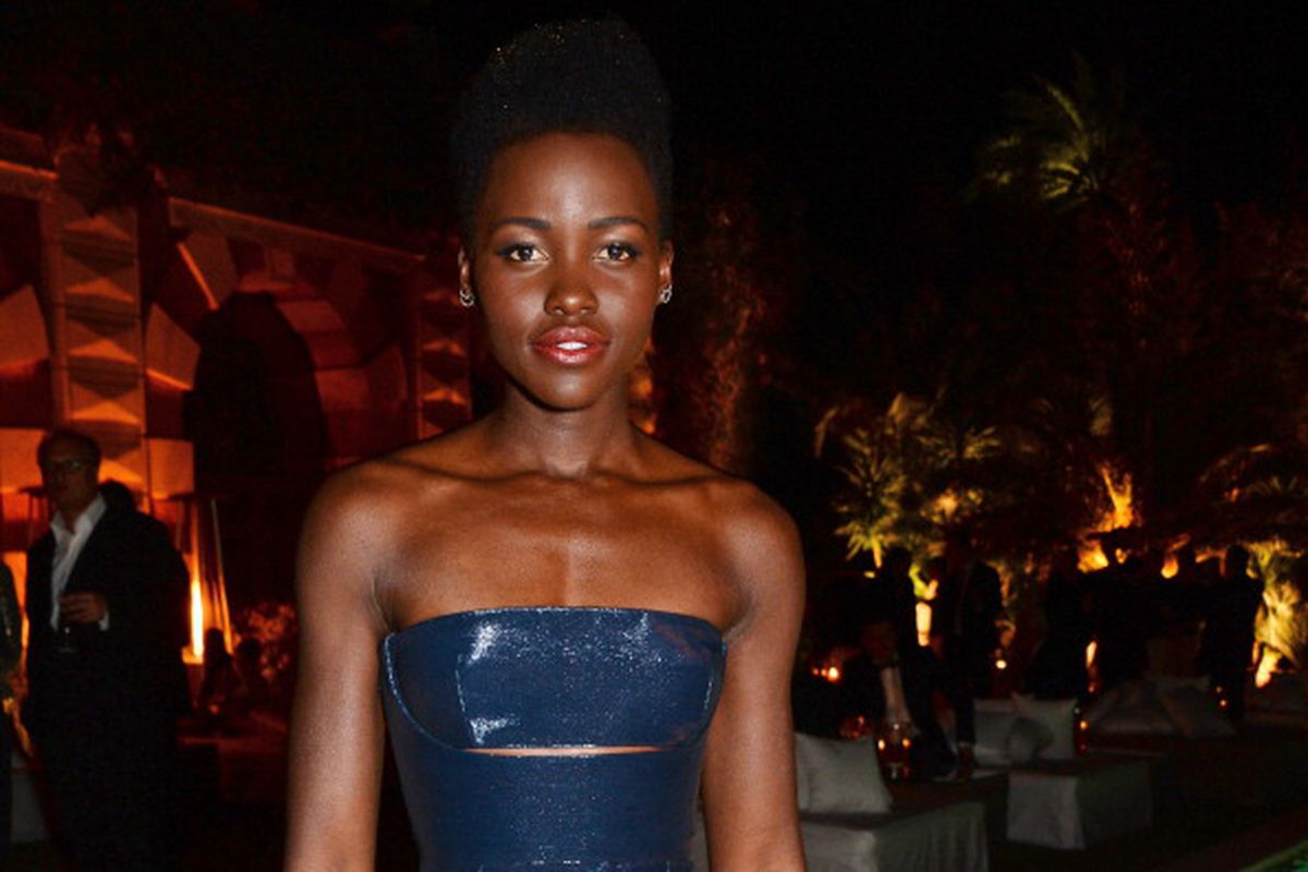 Lupita Nyong'o attends the IFP, Calvin Klein Collection & euphoria Calvin Klein celebration of Women In Film on May 15, 2014 in Cannes, France.