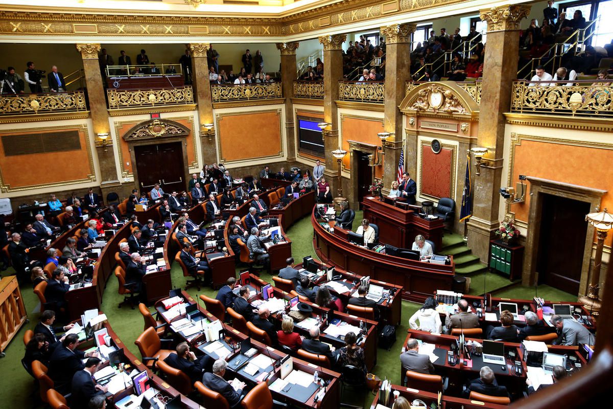 FILE — House Speaker Greg Hughes, R-Draper, addresses legislators in the House of Representatives on the first day of the Utah Legislature at the Capitol in Salt Lake City on Monday, Jan. 25, 2016.