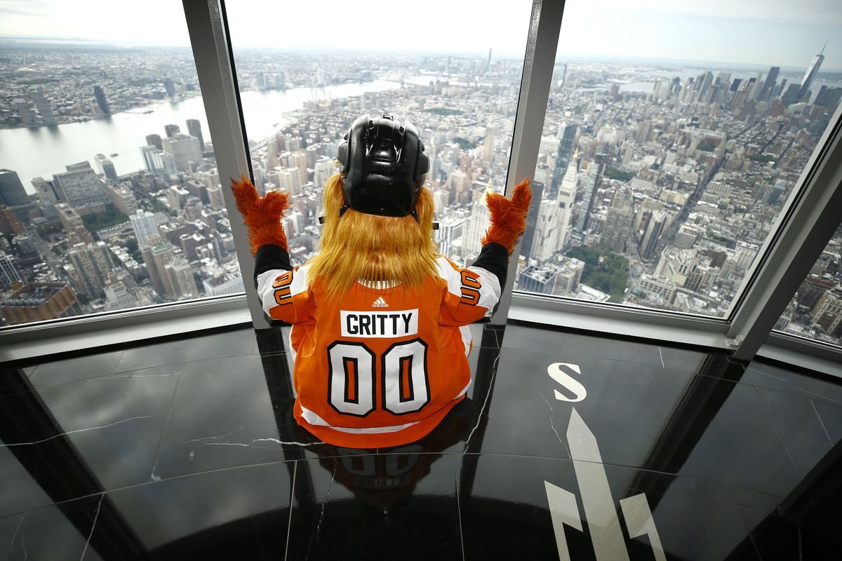 NHL Mascots At Empire State Building