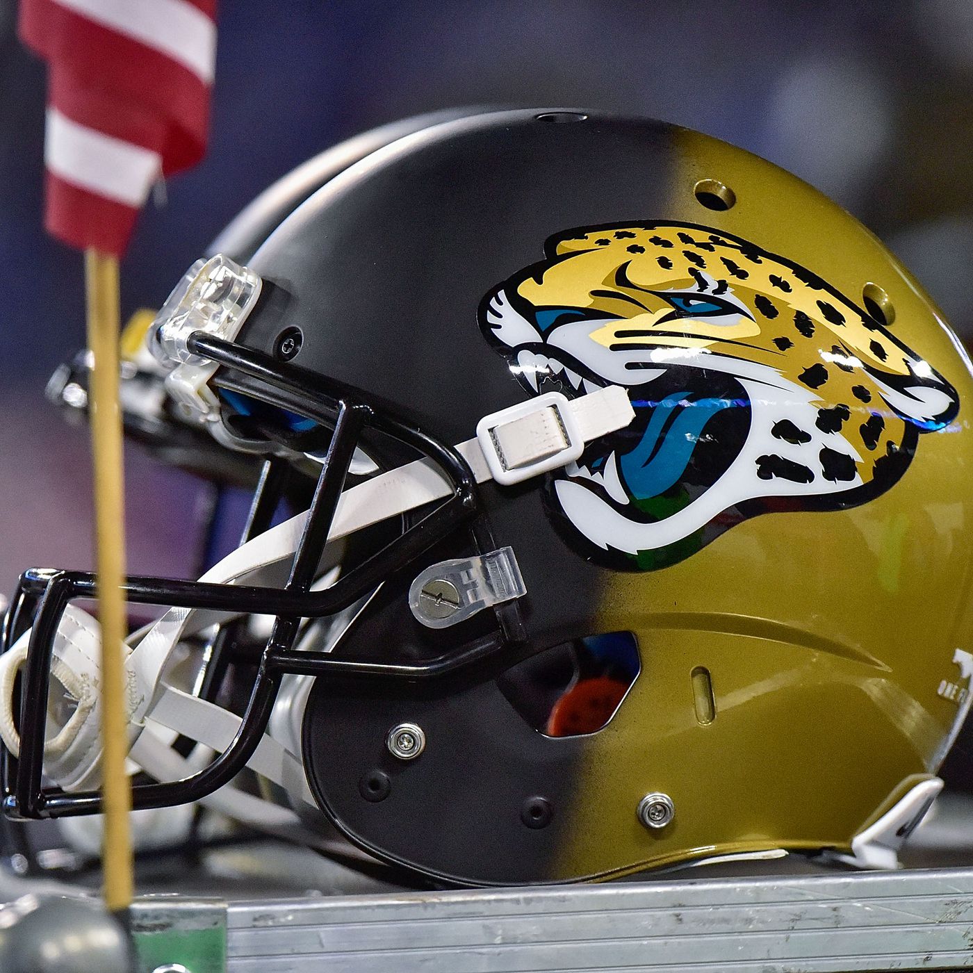 jaguars black and gold helmet