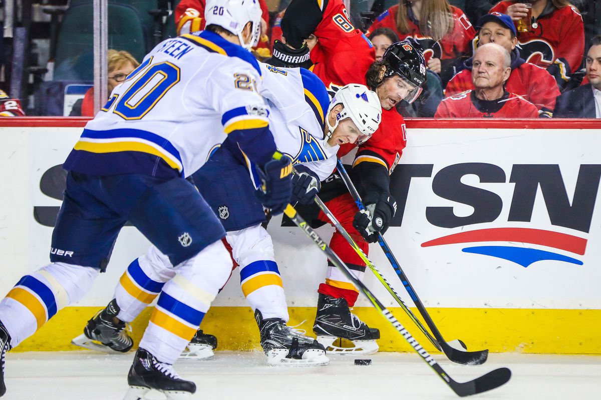 NHL: St. Louis Blues at Calgary Flames