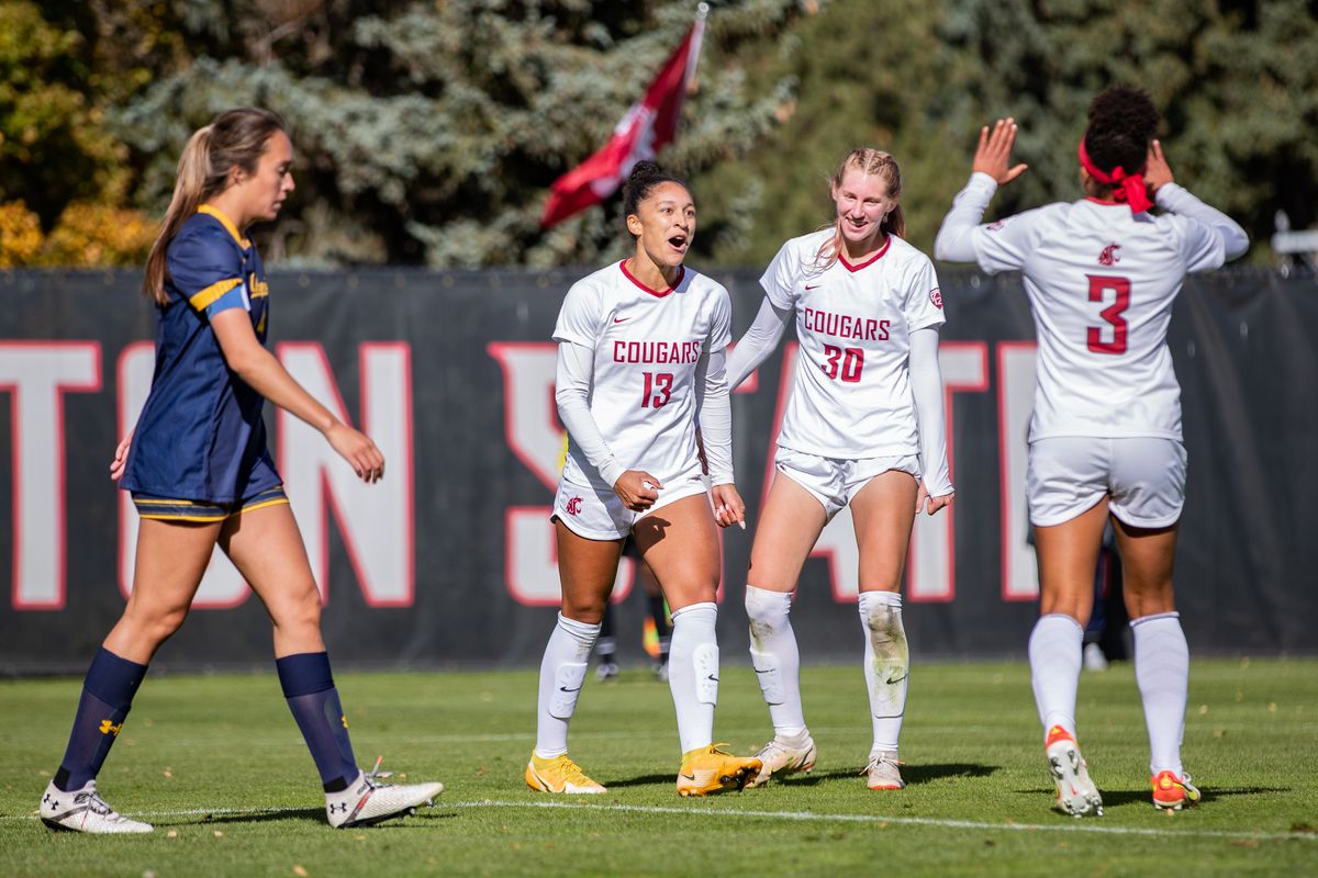 PULLMAN, WA - October 10: Washington State women’s soccer team defeats Pac 12 opponent California 2-0 at Lower Soccer Field