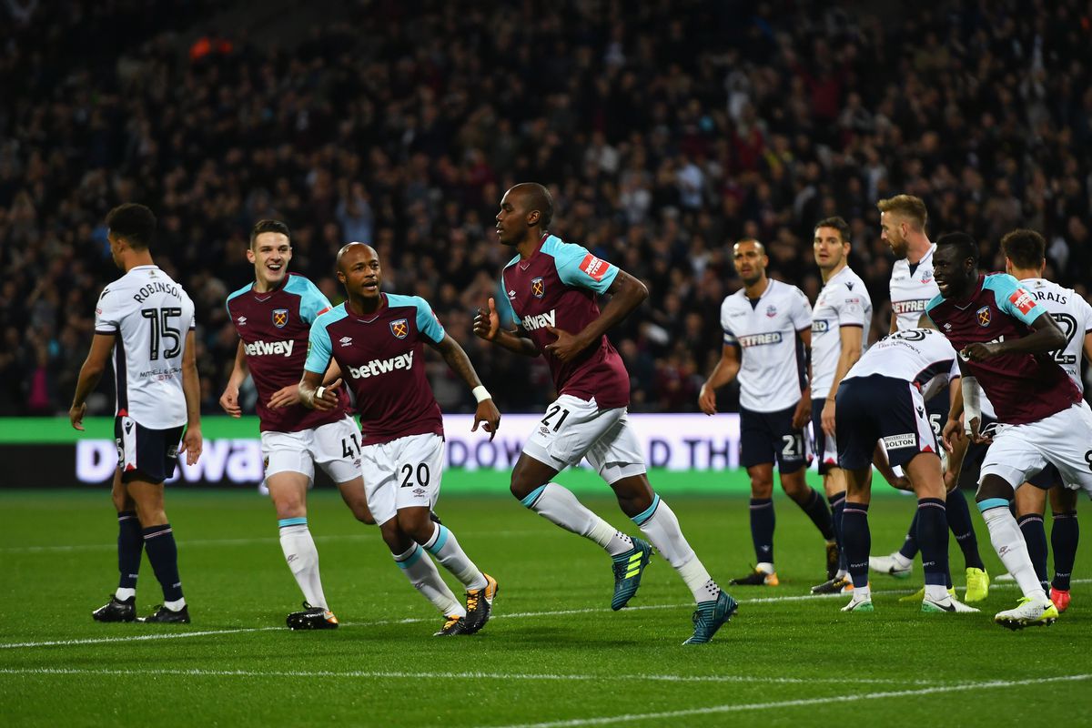 West Ham United v Bolton Wanderers - Carabao Cup Third Round