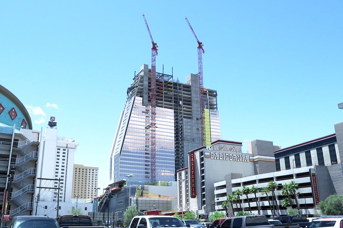 A resort being built in Las Vegas
