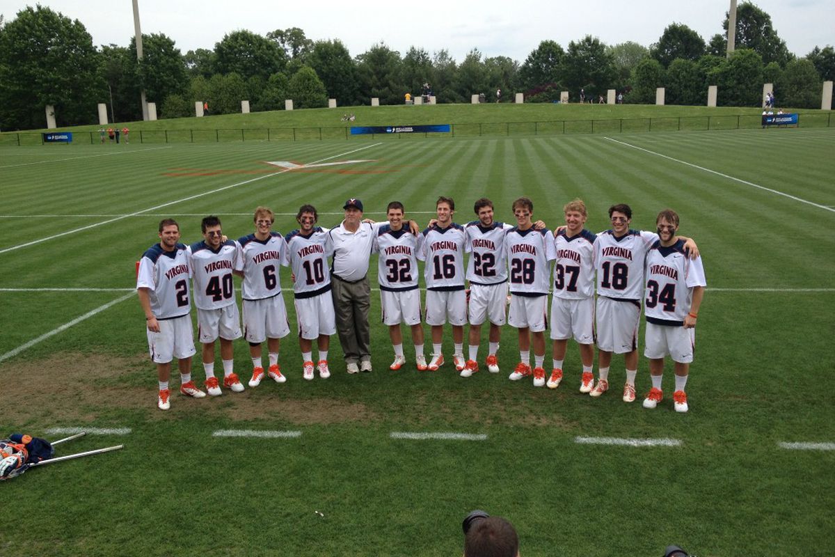 UVA Men's Lacrosse Senior Class (Credit @steinarknutsen)