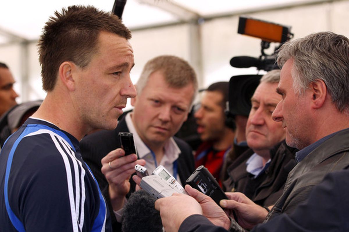 John Terry looking sad. As well he might.