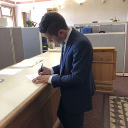 David Garbett, former executive director of the Pioneer Park Coalition, officially filed as a candidate for the Salt Lake City mayor's race Tuesday, June 4, 2019.
