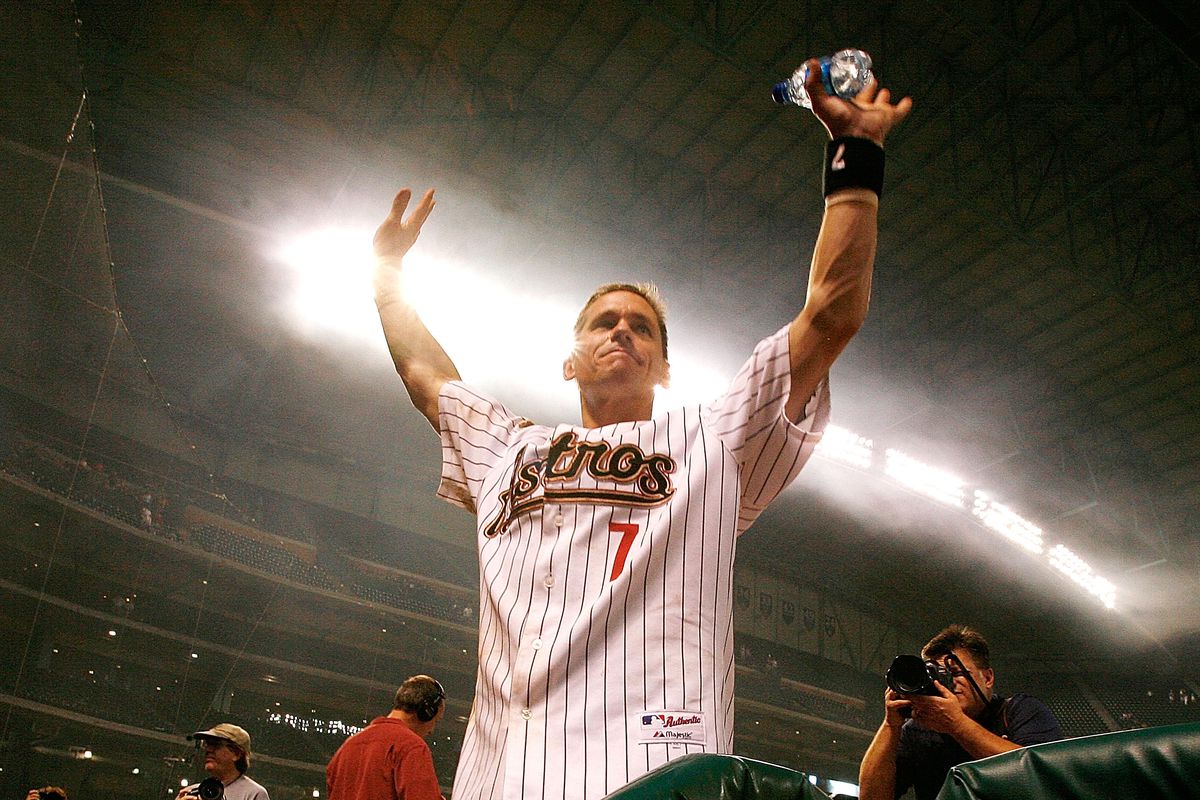 Craig Biggio of the Houston Astros gets 3000 Career Hit - June 28, 2007