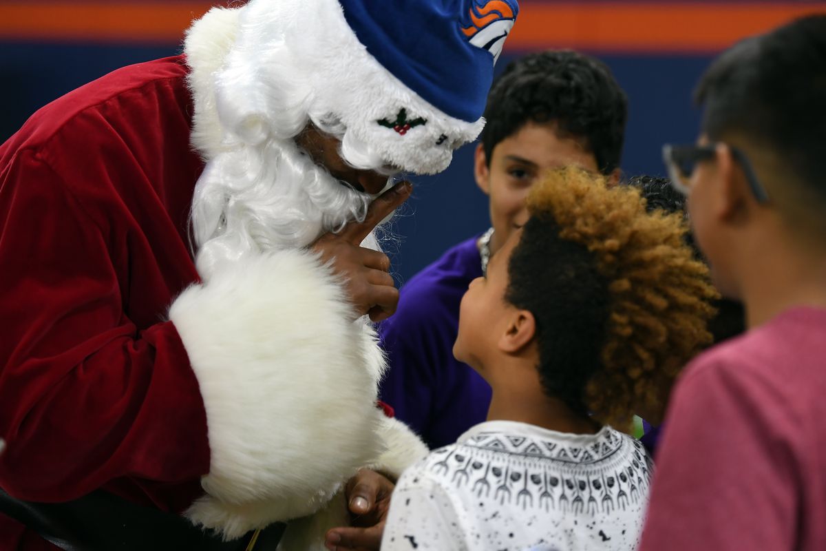 The Denver Broncos hosted a holiday party for 150 kids from all 15 branches of Boys &amp; Girls Clubs of Metro Denver