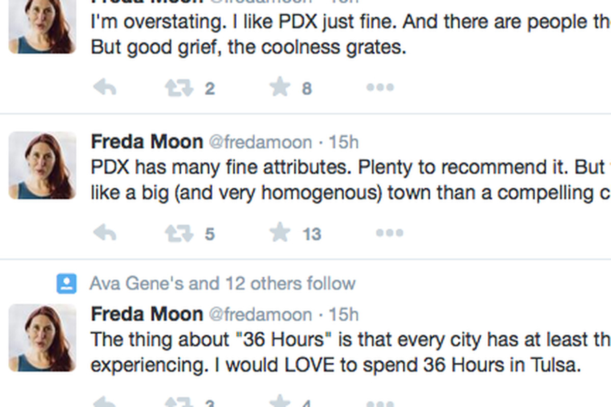 Reporter Freda Moon's Twitter Feed