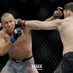 GSP and Michael Bisping exchange shots at UFC 217.