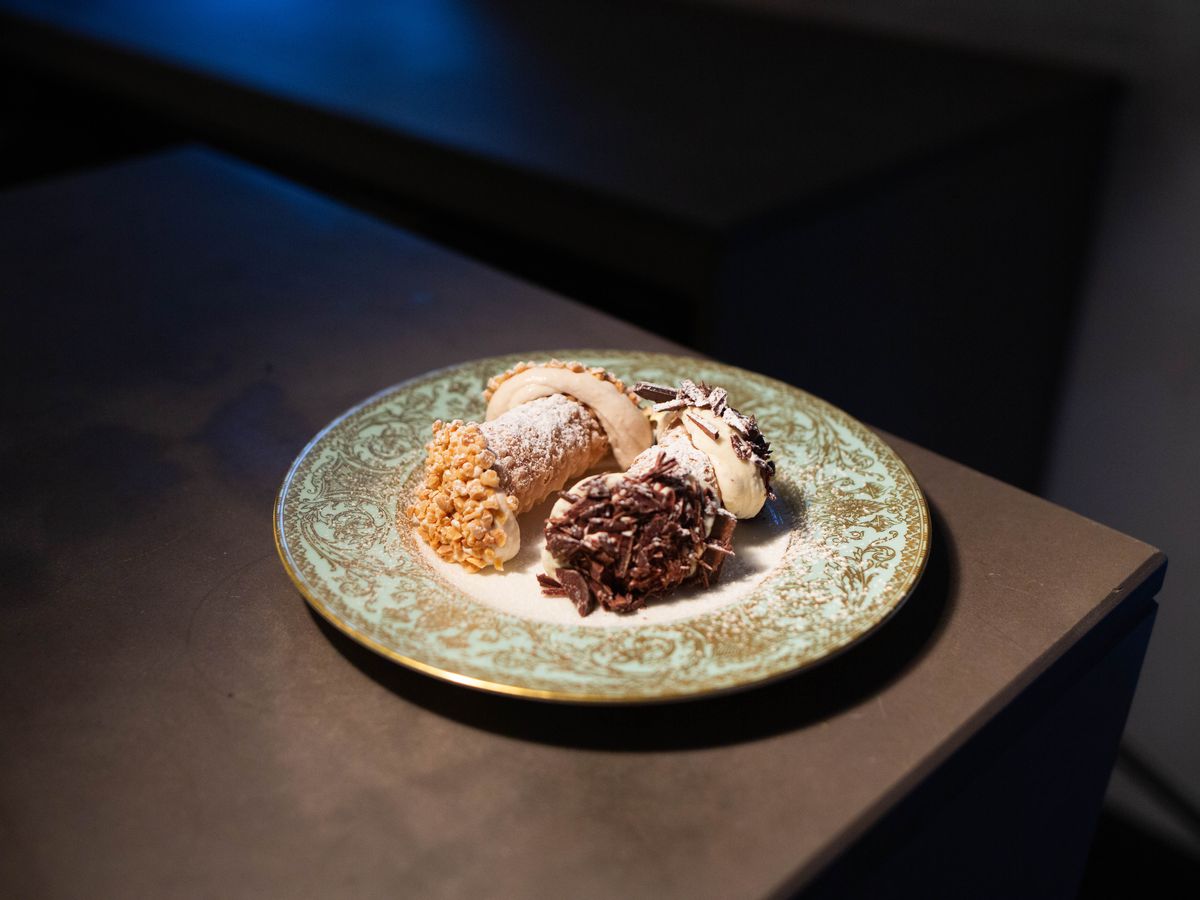 Pig fat cannoli at Quality Wines in Farringdon, the Eater London dish of the year in the Eater London Awards 2019