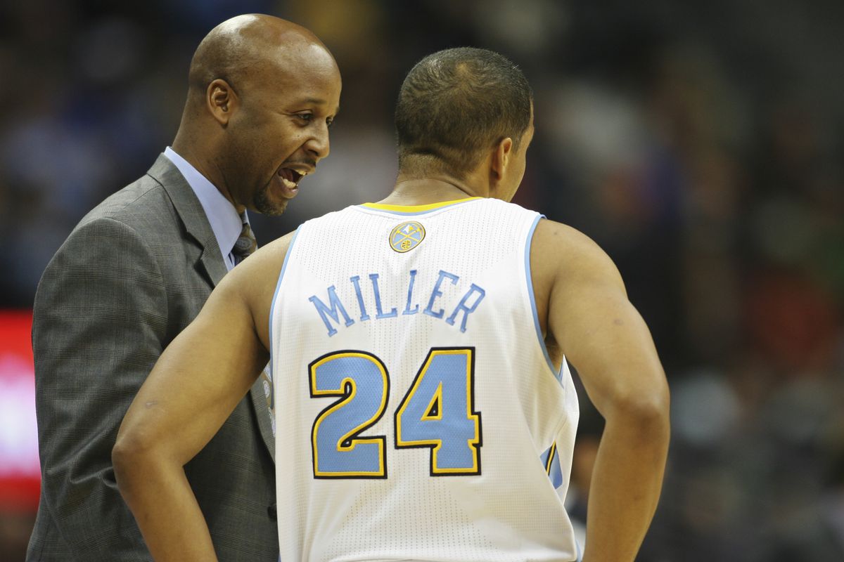 Andre Miller and Brian Shaw. Two children in a squabble