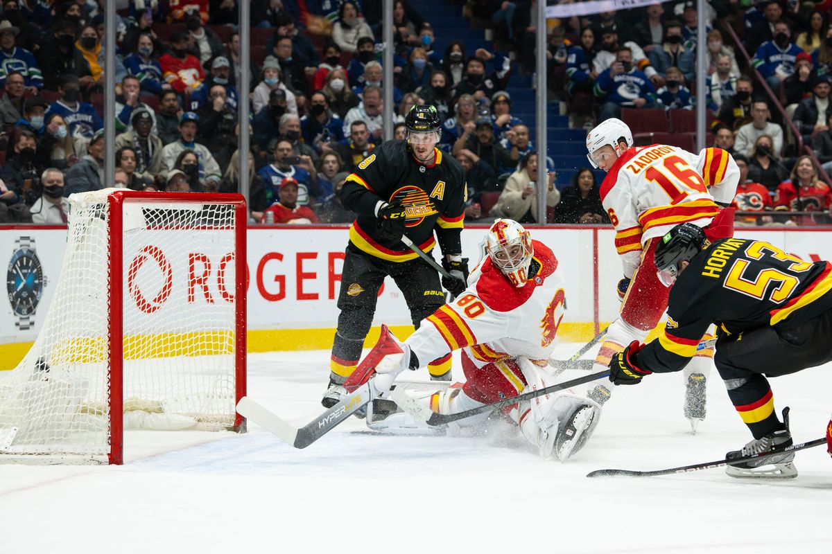 NHL: FEB 24 Flames at Canucks