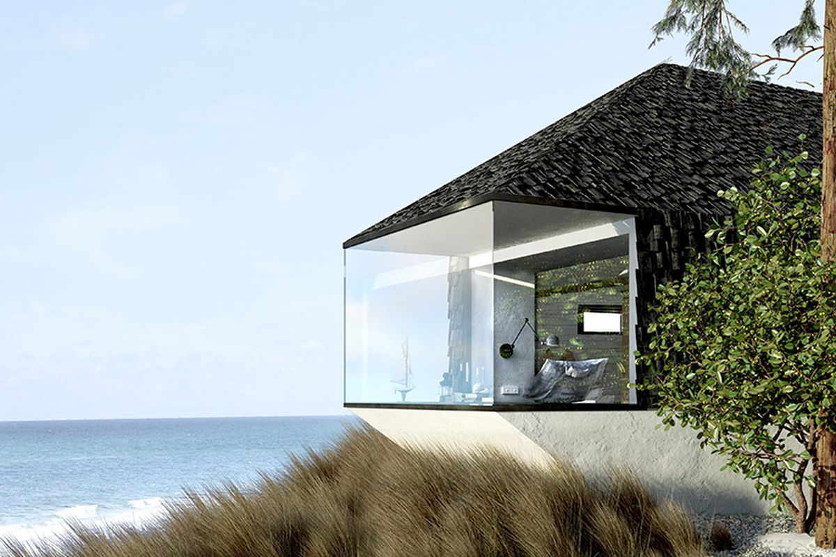 Rusticmodern beach cabin has it all  Curbed