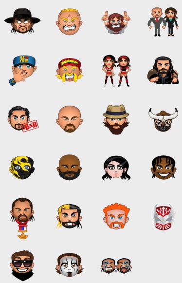 WWE emojis