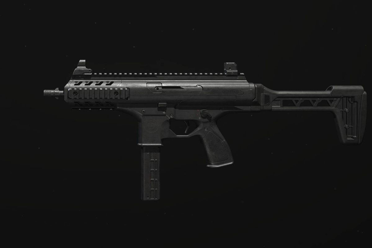 The HMR-9 rests against a black background in key art for Call of Duty MW3.