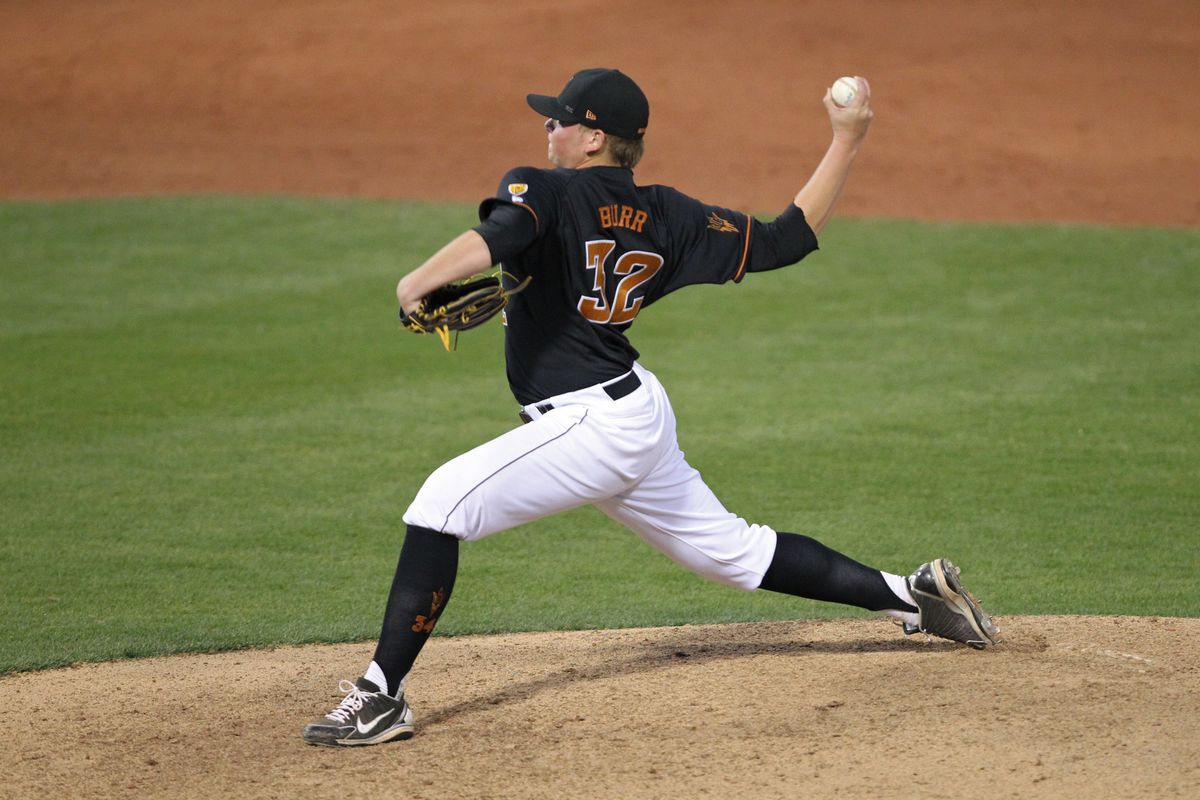 ASU sophomore pitcher Ryan Burr (above) is once again a closer.