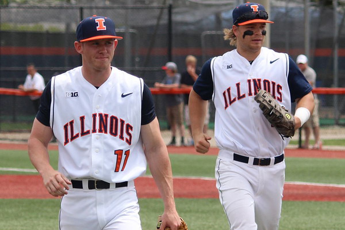 Tyler Jay, left, won Big Ten Pitcher of the Year and David Kerian won Big Ten Player of the Year honors. 