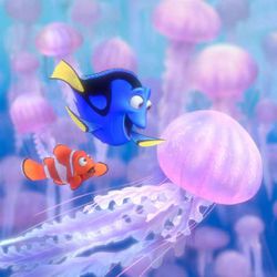 Marlin (left) and Dory (right) in Disney/Pixar's "Finding Nemo." 