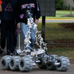 The Robotics Rover Was Lit Up For The Occasion