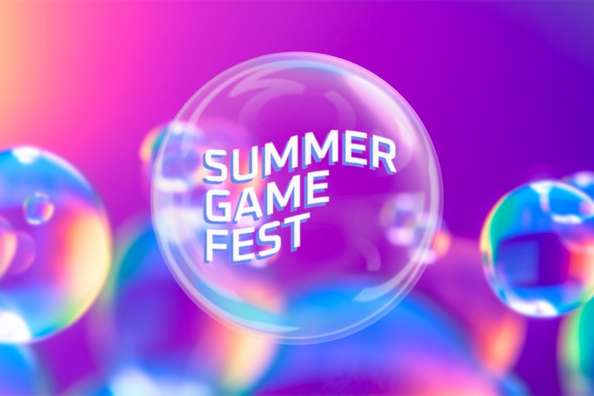 The logo for Summer Games Fest 2023 on a variety of colorful bubbles