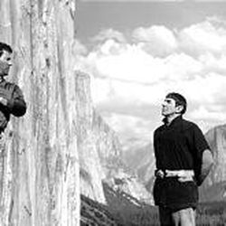 Captain James T. Kirk (William Shatner) and Mr. Spock (Leonard Nimoy) in "Star Trek V: The Final Frontier."