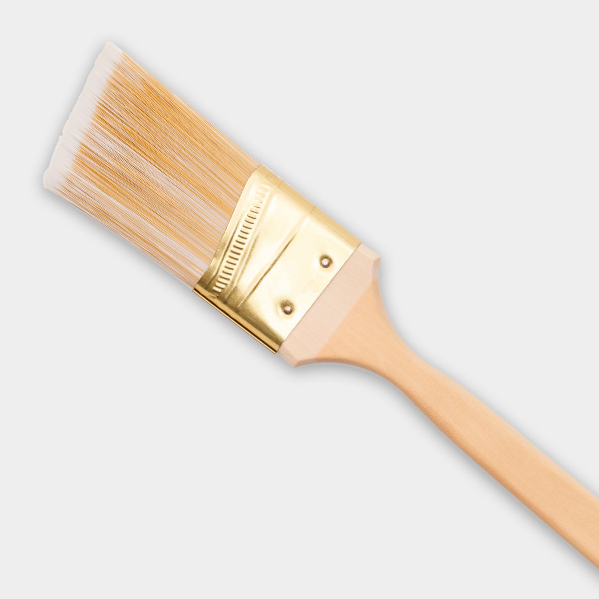 angled sash paintbrush on grey background