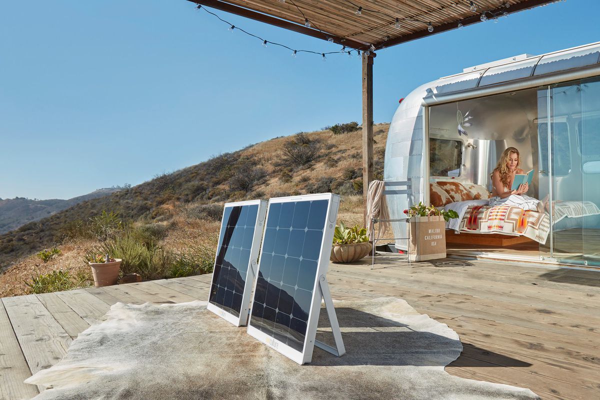 portable solar panel and battery