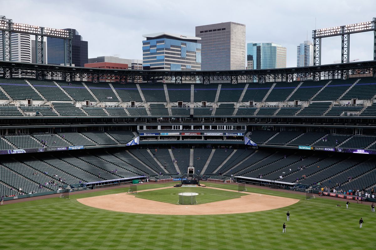 A photo of Coors Field.