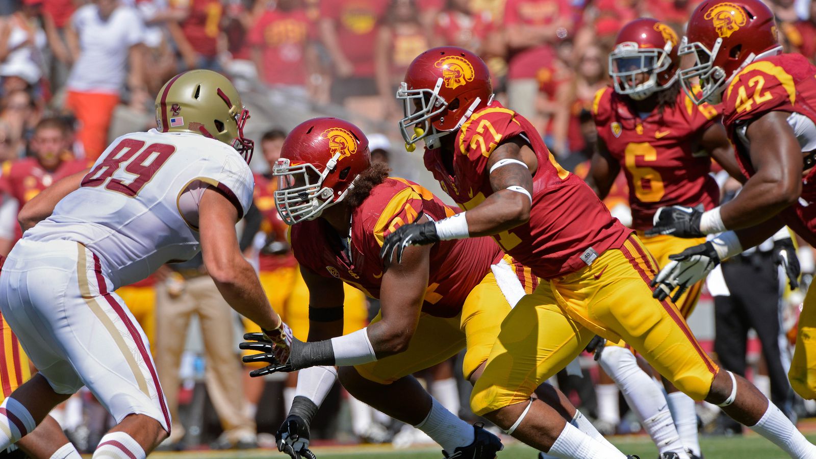 USC 35, Boston College 7: Picture Pages.