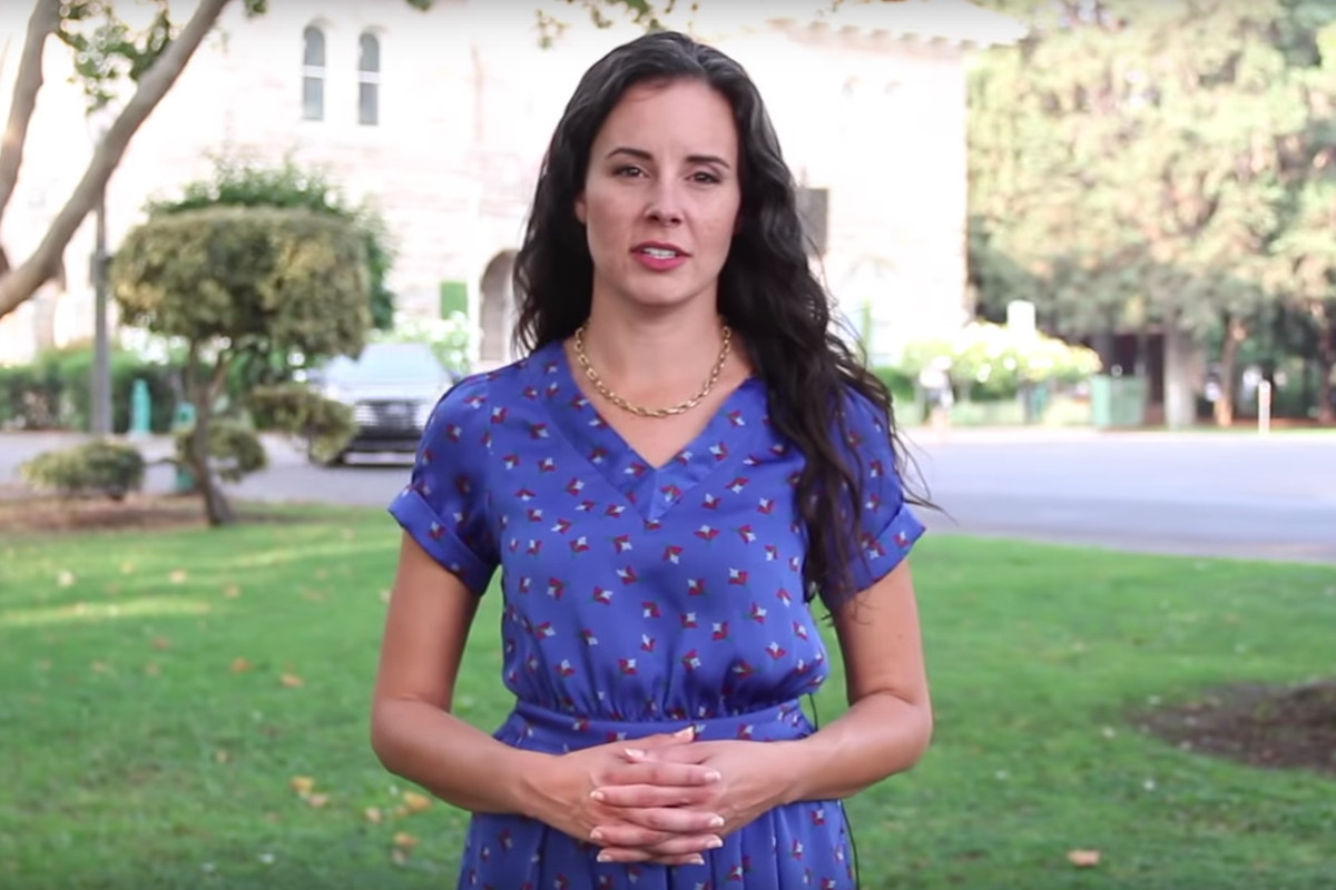 Sonoma City Council member Rachel Hundley, shown here in a still from a video she made calling out her online harassers