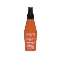 Hair needs protection too! Especially if your hair is colored in any way, reach for <b>Redken's</b> <a href="http://www.amazon.com/Redken-Color-Extend-Screen-Unisex/dp/B003DQ6GOW">Color Extend Solar Suncreen SPF 12</a> to ensure your locks are both protec