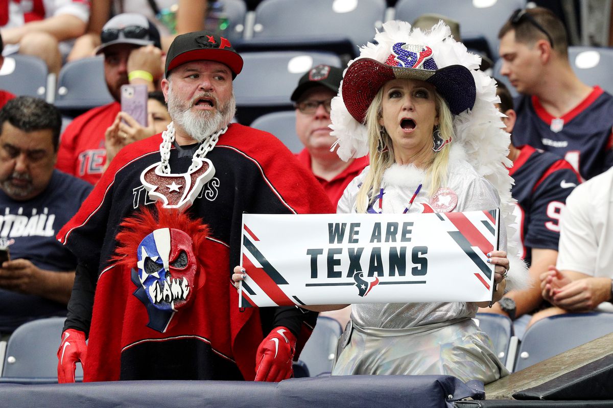 A general view of Houston Texans fans during the game against the Indianapolis Colts at NRG Stadium on September 11, 2022 in Houston, Texas.