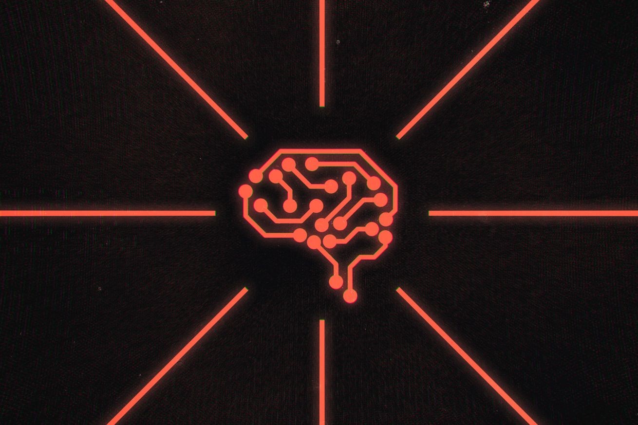 An image showing a graphic of a brain on a black background