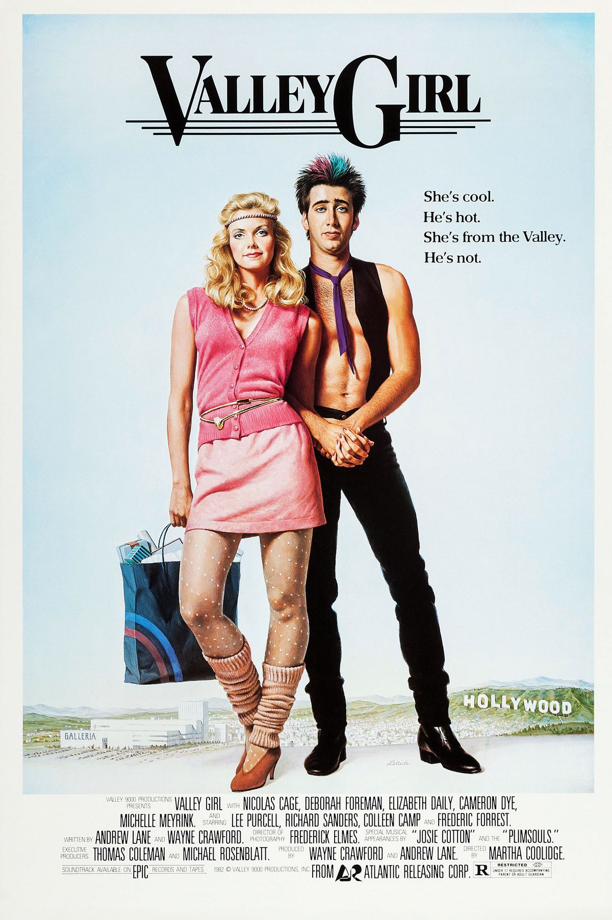 The original movie poster from Valley Girl.