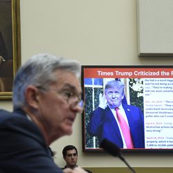 Federal Reserve Chairman Jerome Powell testifies before the House Financial Services Committee on Capitol Hill in Washington, Wednesday, July 10, 2019. (AP Photo/Susan Walsh)