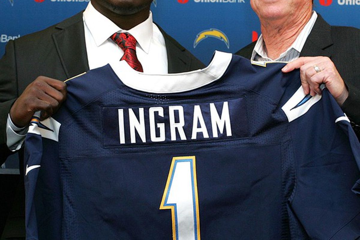 The other reason I selected Melvin Ingram was so I could use that picture.  Mandatory Credit: Jake Roth-US PRESSWIRE