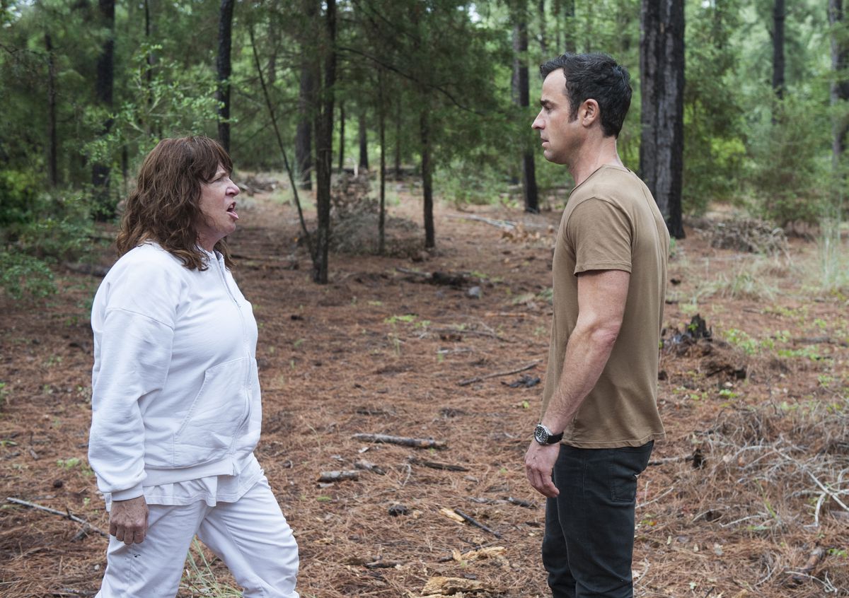 Ann Dowd and Justin Theroux in The Leftovers