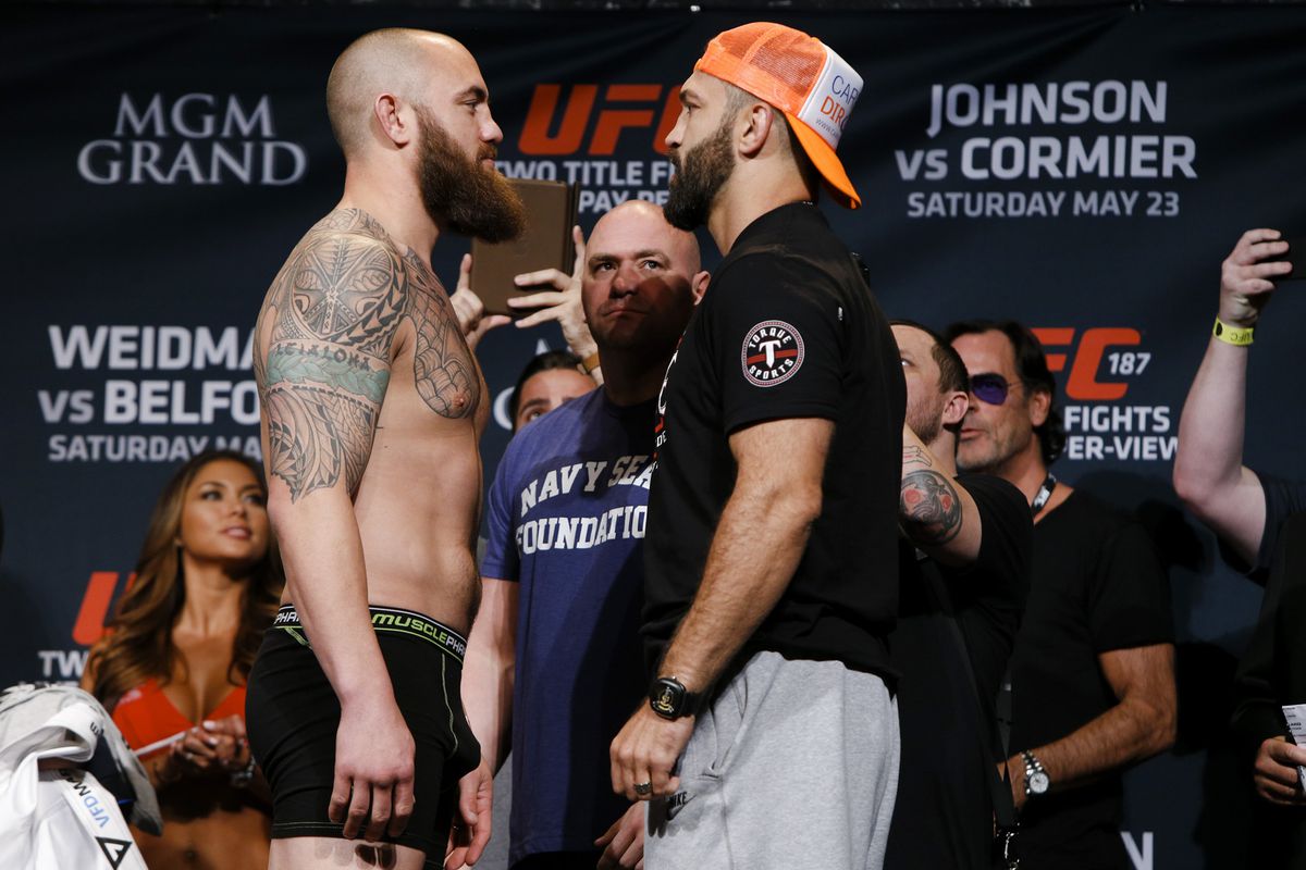 Travis Browne and Andrei Arlovski will square off on the UFC 187 main card.