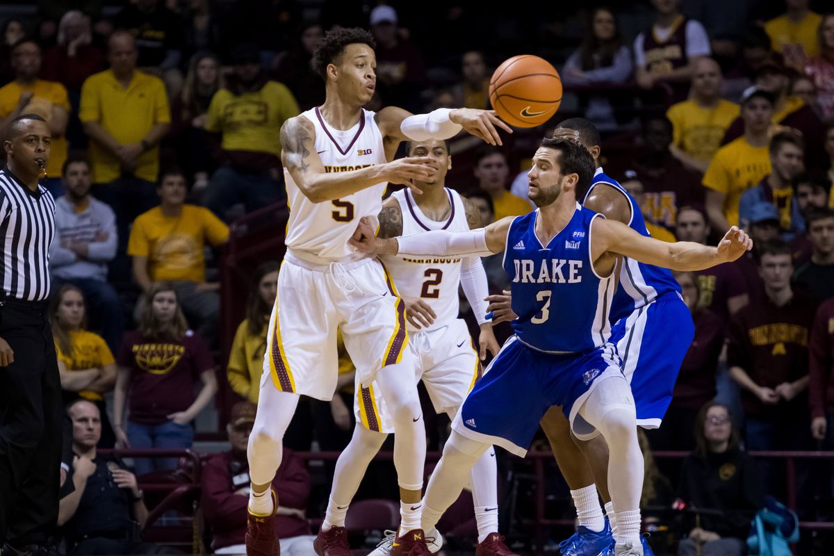 NCAA Basketball: Drake at Minnesota