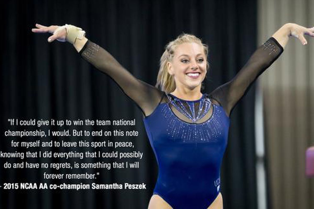 Congratulations to NCAA All-Around Champion Samantha Peszek