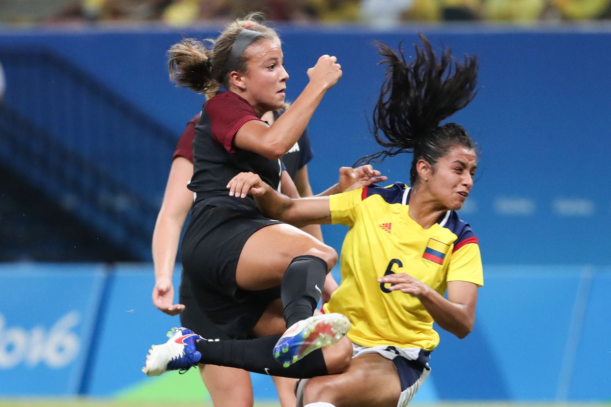 Olympics: Football-Women's Team-1st Round Group G-Colombia (COL) vs United States (USA) 