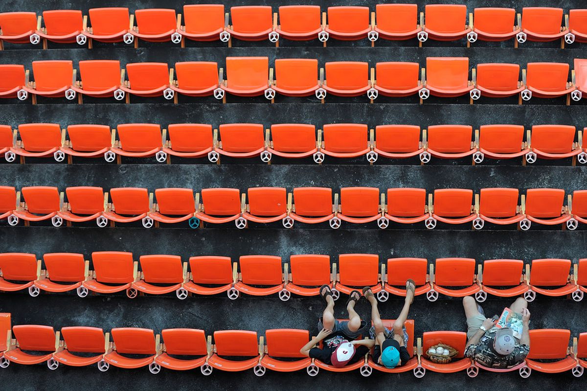 MIAMI GARDENS, FL - JULY 20:  Fans await the start of a game between the Flordia Marlins and the San Diego Padres at Sun Life Stadium on July 20, 2011 in Miami Gardens, Florida.  (Photo by Sarah Glenn/Getty Images)