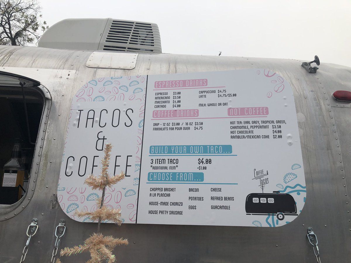 Franklin Barbecue’s taco and coffee truck