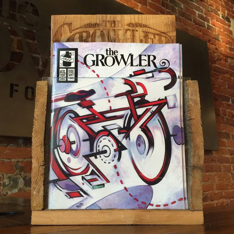 The August issue of The Growler. Photo courtesy The Growler's Facebook page