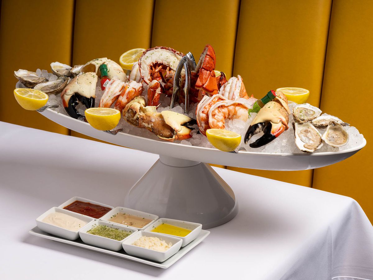 Seafood tower.