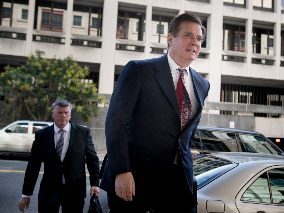 On June 15, 2018, Paul Manafort, Donald Trump’s former campaign chief, arrives for a hearing at US District Court in Washington, D.C. Prosecutors wrapped up their tax evasion and bank fraud case against Paul Manafort on Wednesday, August 15, 2018. | Photo