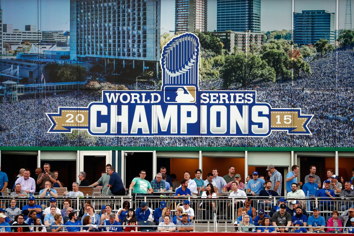 Kansas City Royals world champions signage from the 2016 season.
